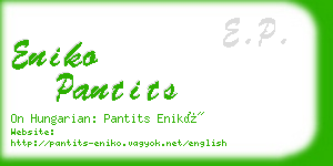 eniko pantits business card